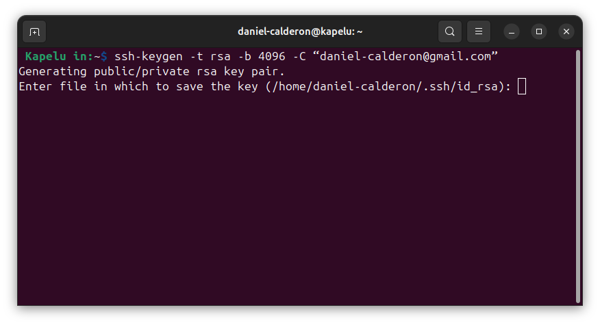 configurar clave SSH