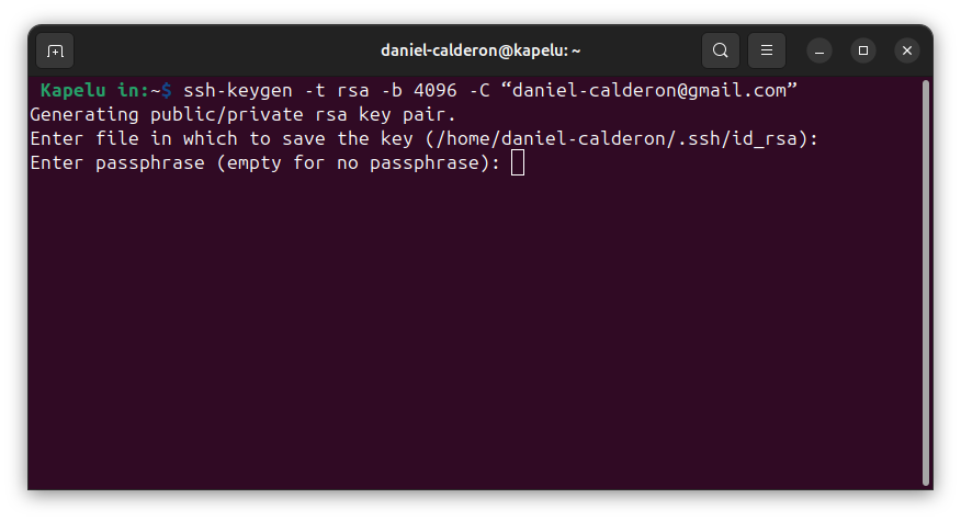 configurar clave SSH
