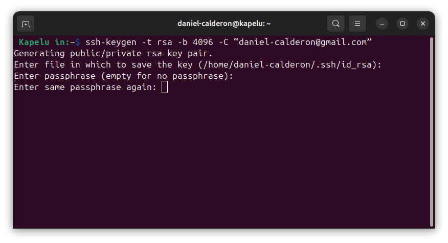 configurar clave SSH