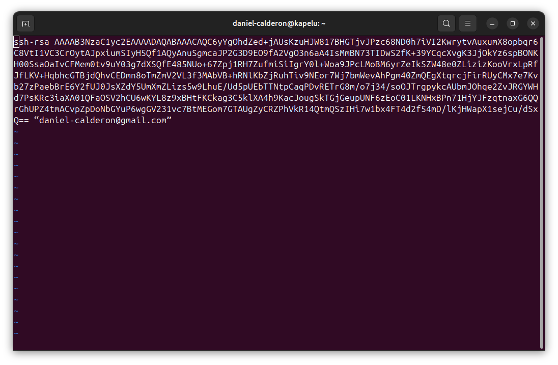 configurar clave SSH